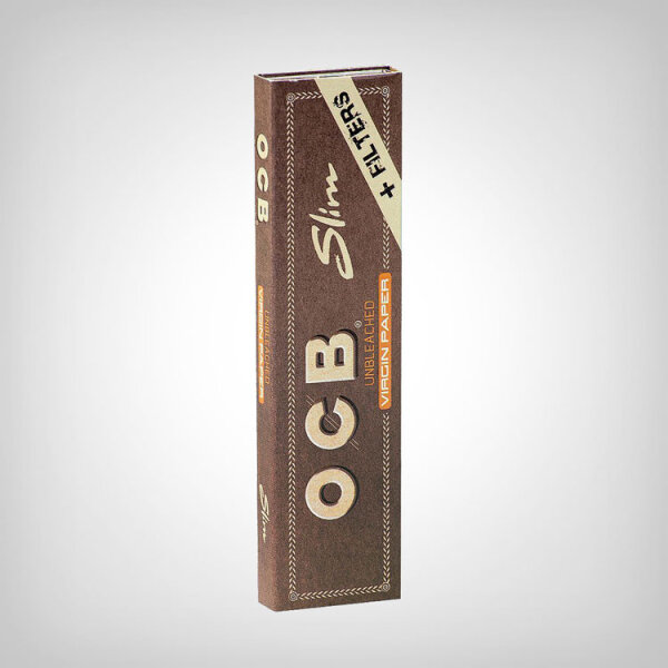 OCB Unbleached King Size Slim + Tips (einzeln)