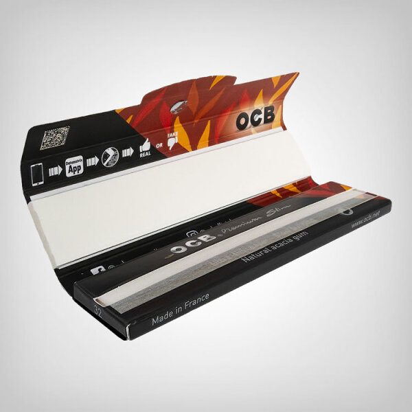 OCB Black Premium King Size Slim Longpaper + Tips (einzeln)