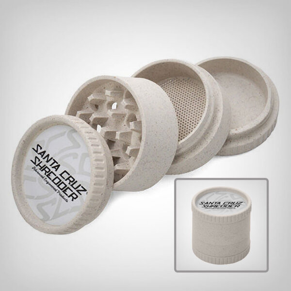 Santa Cruz 4-Piece Shredder White Grinder aus Hanf