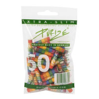 PURIZE Aktivkohlefilter, Rainbow, Extra Slim, Ø 5,9mm, 50 Stk.