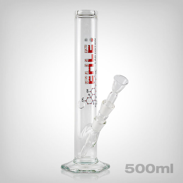 EHLE. Bong LAB-Edition, 500ml, inkl. Kupplung, 18,8er, rot