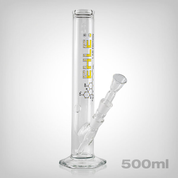 EHLE. Bong LAB-Edition, 500ml, inkl. Kupplung, 18,8er, gelb