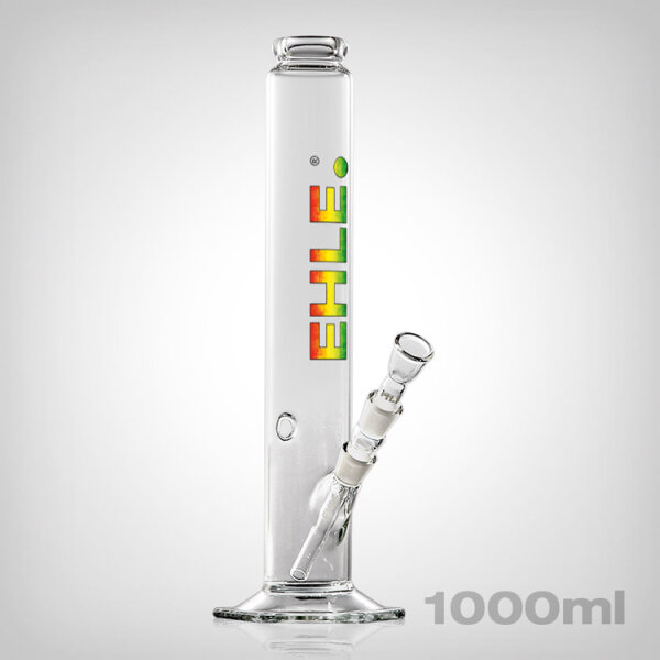 EHLE. Bong Rasta gerade, 1 Liter, inkl. Kupplung, 18,8er