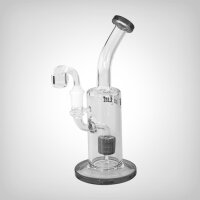 Black Leaf Ölbong/Dab Rig mit Trommelperkolator, grau
