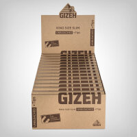 Gizeh Unbleached King Size Slim + Tips (34er Box)